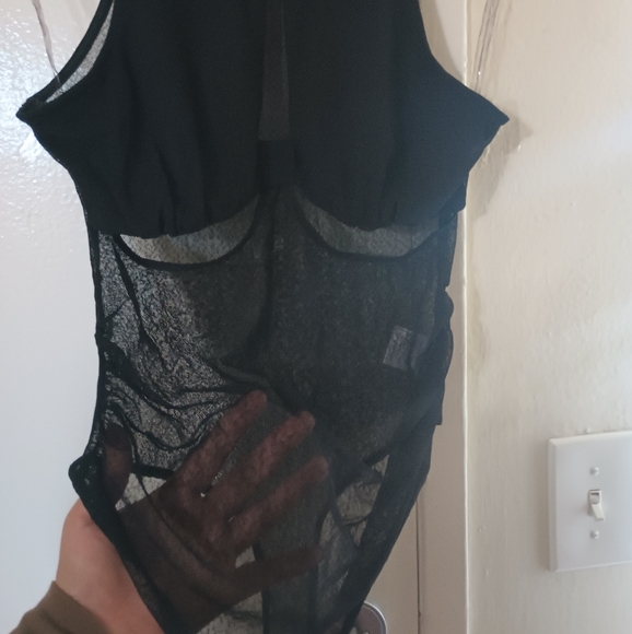 Sheer Cutout Bodysuit - Picture 2 of 5